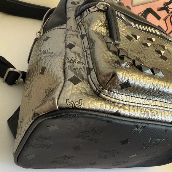 MCM Metallic Studded leather Backpack - Picture 9 of 16